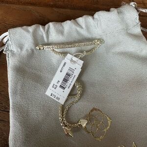 Kendra Scott Ott Adjustable Chain Bracelet in Gold
